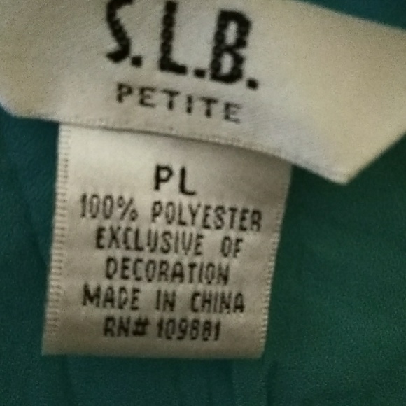 Turquoise summer blouse - Picture 4 of 4